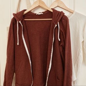 Maroon Hoodie Jacket